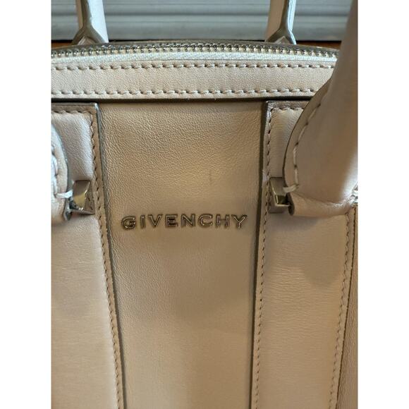 Givenchy Lucrezia Mini Satchel Womens Blush Leather Crossbody Made in Italy - Picture 2 of 10